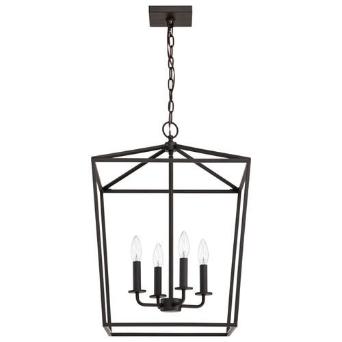 Main product image of Emma 4 Light Large Pendant Dark Bronze Finish