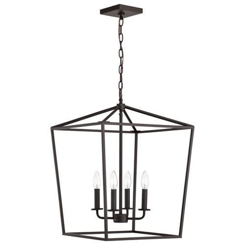 Main product image of Emma 4 Light Large Pendant Dark Bronze Finish