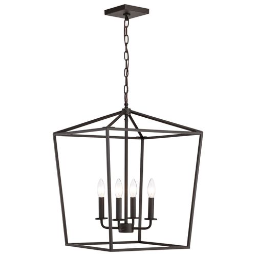 Main product image of Emma 4 Light Large Pendant Dark Bronze Finish