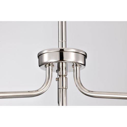 Main product image of Yorktown 4 Light Pendant Polished Nickel Finish Clear Glass