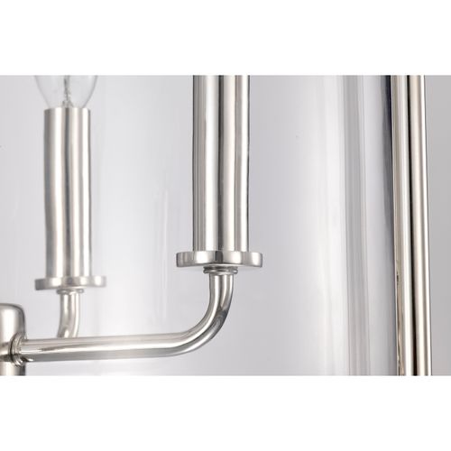Main product image of Yorktown 4 Light Pendant Polished Nickel Finish Clear Glass