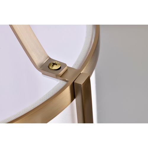 Main product image of Easton 1 Light Pendant Burnished Brass Finish White Linen Shade