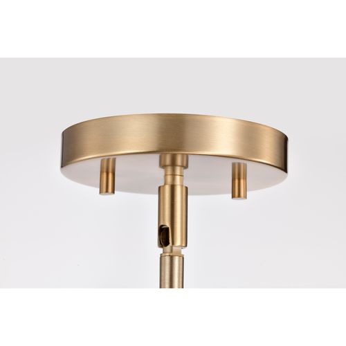 Main product image of Easton 1 Light Pendant Burnished Brass Finish White Linen Shade