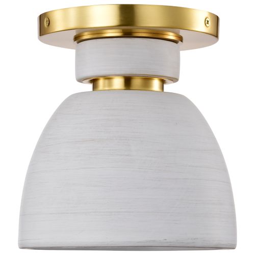 Main product image of Collins 8 Inch Flush Mount Ceramic w/ Gold Accents