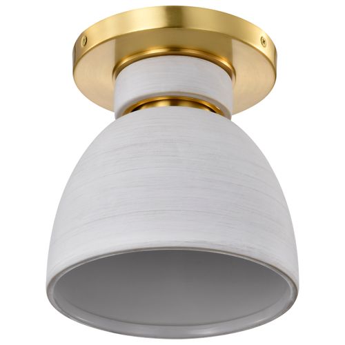 Main product image of Collins 8 Inch Flush Mount Ceramic w/ Gold Accents