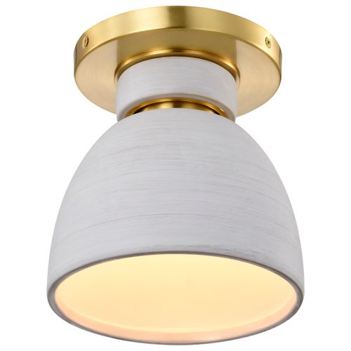 Main product image of Collins 8 Inch Flush Mount Ceramic w/ Gold Accents