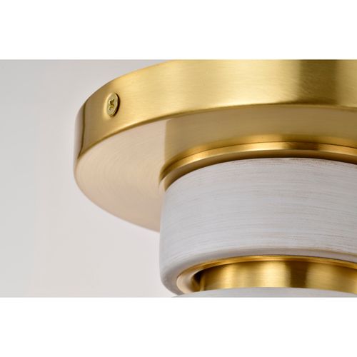 Main product image of Collins 8 Inch Flush Mount Ceramic w/ Gold Accents