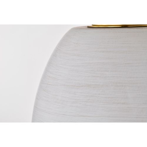 Main product image of Collins 8 Inch Flush Mount Ceramic w/ Gold Accents