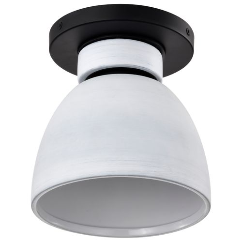 Main product image of Collins 8 Inch Flush Mount Ceramic w/ Silver Accents