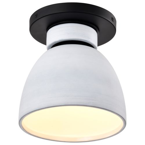 Main product image of Collins 8 Inch Flush Mount Ceramic w/ Silver Accents