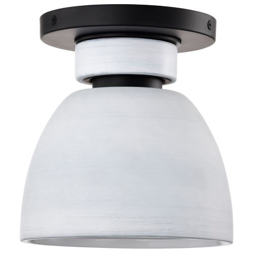 Main product image of Collins 8 Inch Flush Mount Ceramic w/ Silver Accents