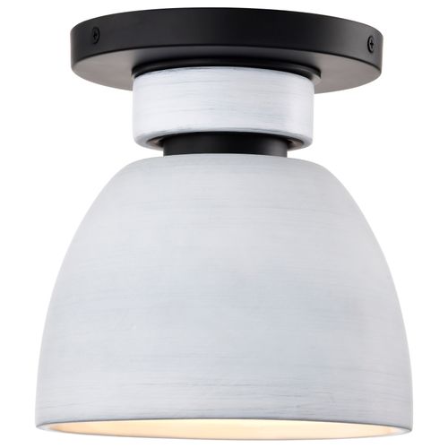 Main product image of Collins 8 Inch Flush Mount Ceramic w/ Silver Accents