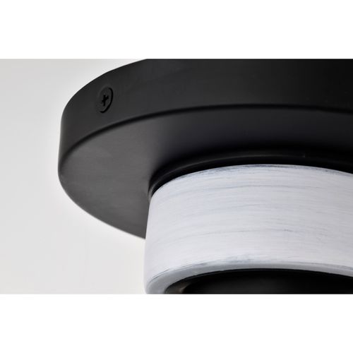 Main product image of Collins 8 Inch Flush Mount Ceramic w/ Silver Accents