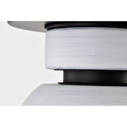 Main product image of Collins 8 Inch Flush Mount Ceramic w/ Silver Accents