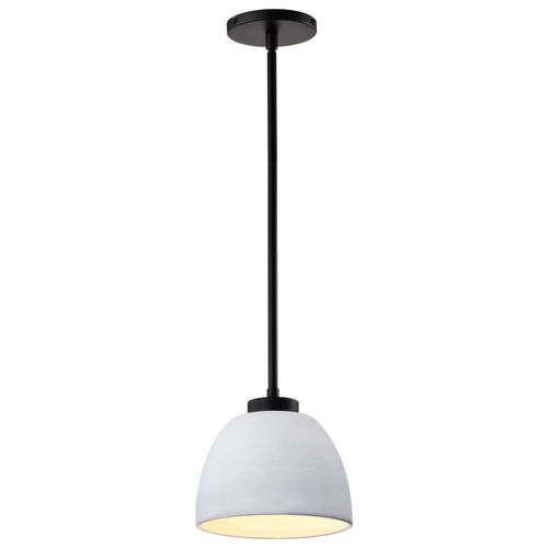 Main product image of Collins 8 Inch Mini Pendant Ceramic w/ Silver Accents