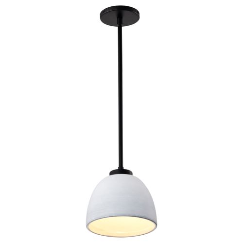 Main product image of Collins 8 Inch Mini Pendant Ceramic w/ Silver Accents