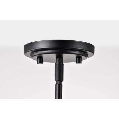 Main product image of Russel 10 Inch Mini Pendant Matte Black w/ Satin White Glass
