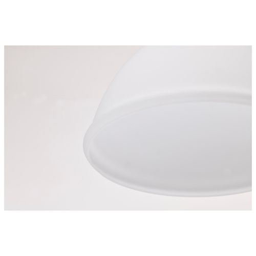 Main product image of Russel 10 Inch Semi Flush Mount Matte Black w/ Satin White Glass