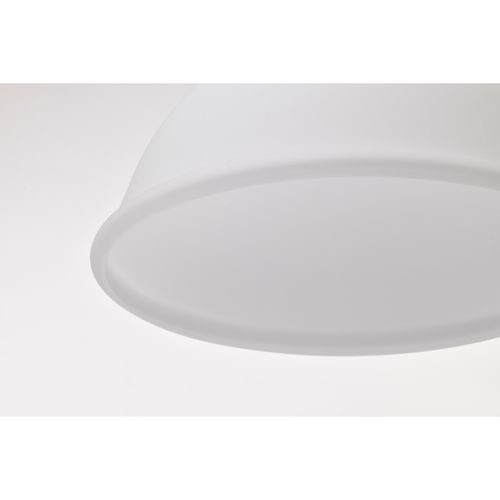 Main product image of Russel 14 Inch Pendant Matte Black w/ Satin White Glass