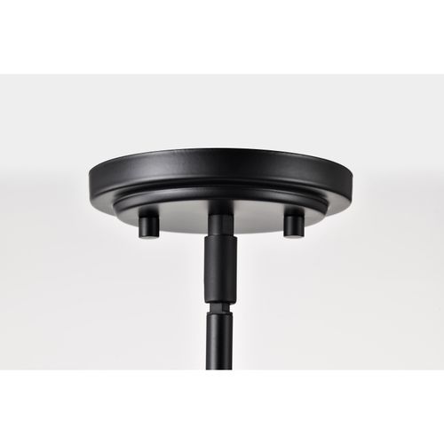 Main product image of Russel 14 Inch Pendant Matte Black w/ Satin White Glass