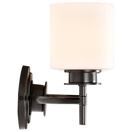 Main product image of Warren 2 Light Vanity Gun Metal w/ Satin White Glass