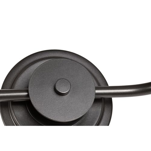 Main product image of Warren 2 Light Vanity Gun Metal w/ Satin White Glass