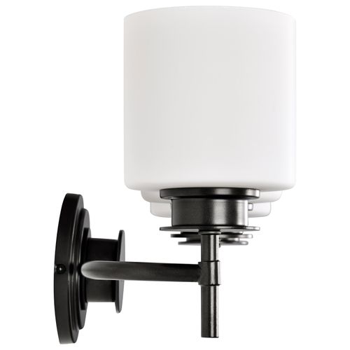Main product image of Warren 3 Light Vanity Gun Metal w/ Satin White Glass