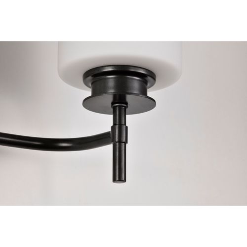 Main product image of Warren 3 Light Vanity Gun Metal w/ Satin White Glass