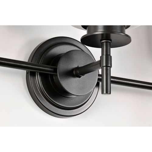 Main product image of Warren 3 Light Vanity Gun Metal w/ Satin White Glass