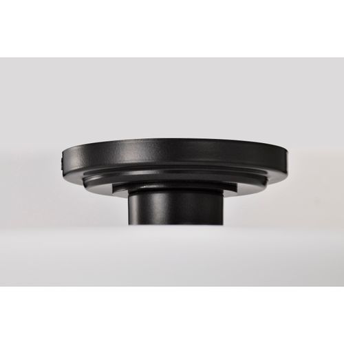 Main product image of Warren 13 Inch Semi Flush Mount Gun Metal w/ Satin White Glass