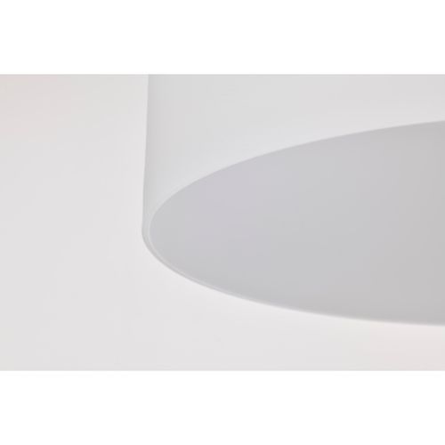 Main product image of Warren 13 Inch Semi Flush Mount Gun Metal w/ Satin White Glass