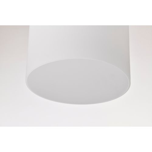 Main product image of Warren 8 Inch Pendant Gun Metal w/ Satin White Glass