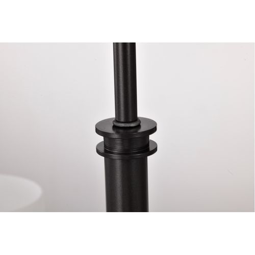 Main product image of Warren 28 Inch 5 Light Chandelier Gun Metal w/ Satin White Glass