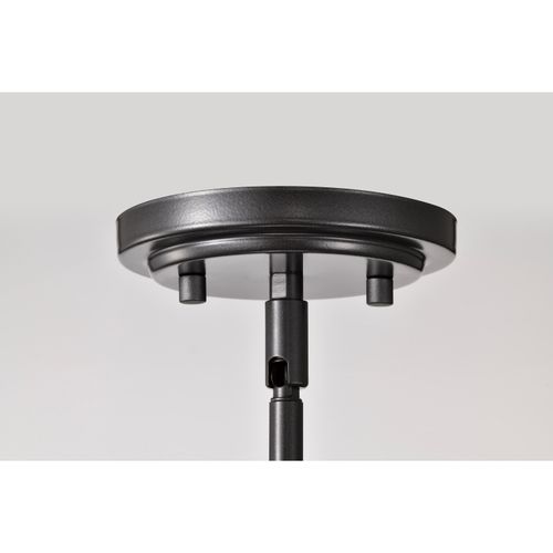 Main product image of Warren 28 Inch 5 Light Chandelier Gun Metal w/ Satin White Glass