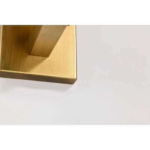 Main product image of Roselle 1 Light Vanity Natural Brass w/ White Glass