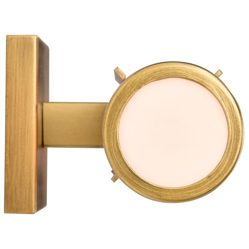 Main product image of Roselle 2 Light Vanity Natural Brass w/ White Glass