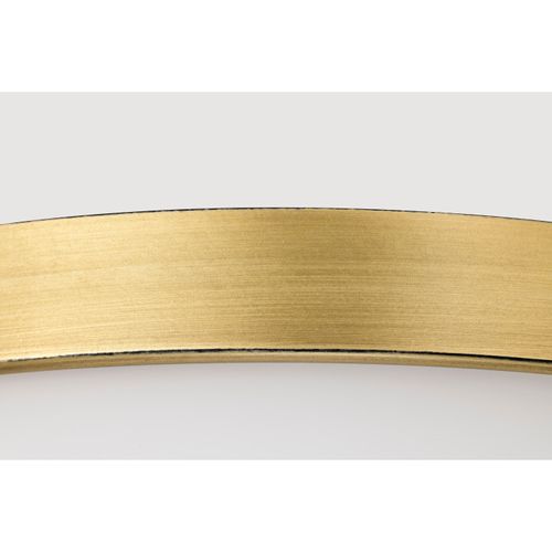 Main product image of Roselle 15 Inch Flush Mount Natural Brass w/ White Glass