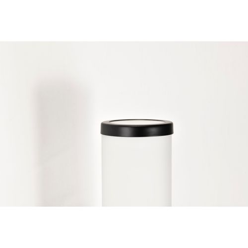 Main product image of Roselle 1 Light Vanity Matte Black w/ White Glass