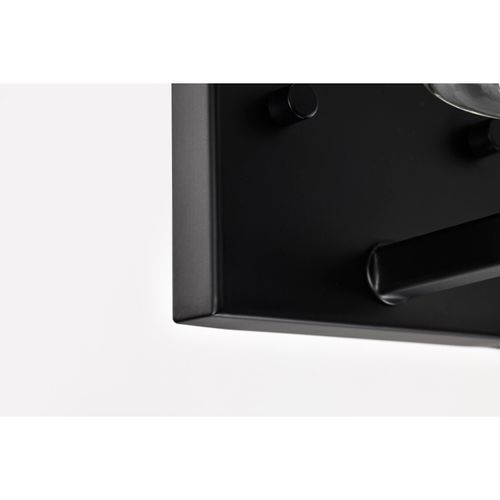 Main product image of Clarksville 1 Light Vanity Matte Black w/ Clear Glass
