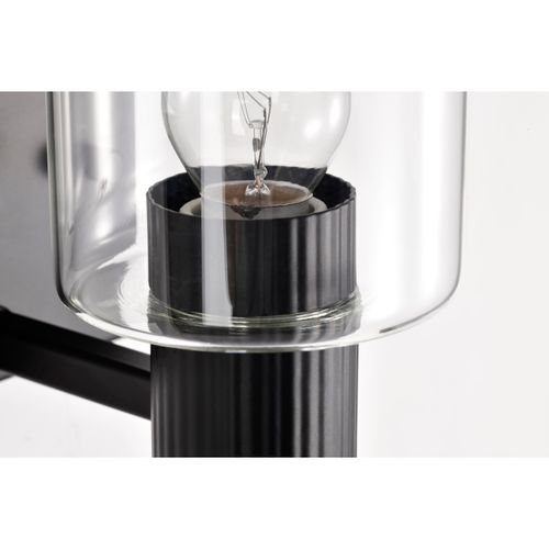 Main product image of Clarksville 1 Light Vanity Matte Black w/ Clear Glass