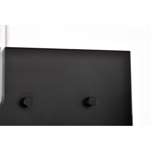 Main product image of Clarksville 2 Light Vanity Matte Black w/ Clear Glass