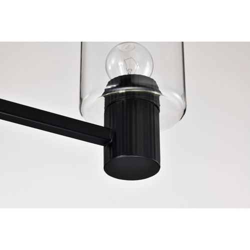 Main product image of Clarksville 3 Light Vanity Matte Black w/ Clear Glass