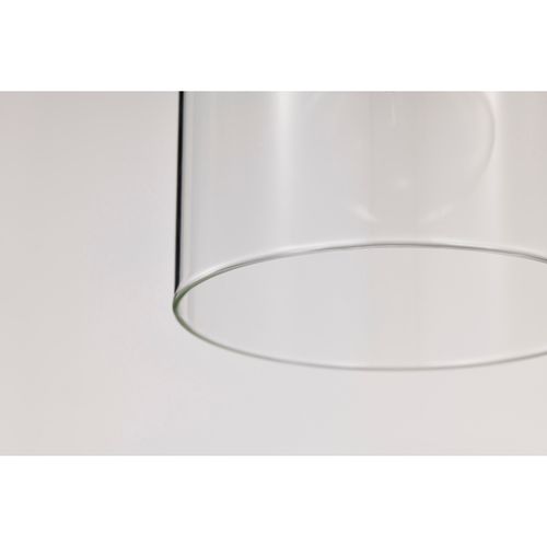 Main product image of Clarksville 5 Inch Mini Pendant Matte Black w/ Clear Glass