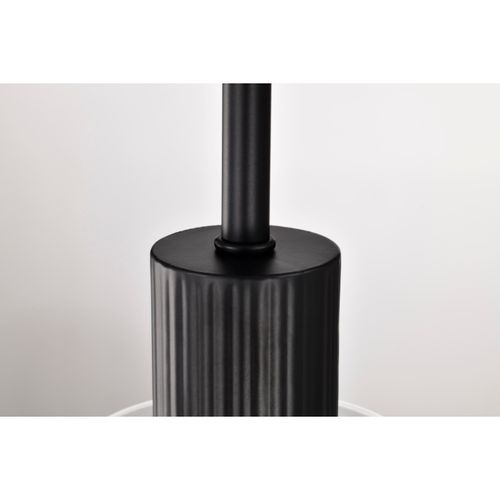 Main product image of Clarksville 5 Inch Mini Pendant Matte Black w/ Clear Glass