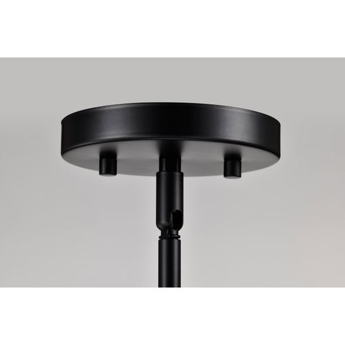 Main product image of Clarksville 5 Inch Mini Pendant Matte Black w/ Clear Glass