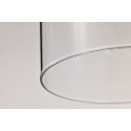 Main product image of Clarksville 5 Inch Mini Pendant Matte Black w/ Clear Glass