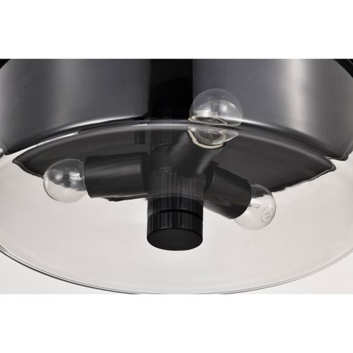 Main product image of Clarksville 15 Inch Flush Mount Matte Black w/ Clear Glass