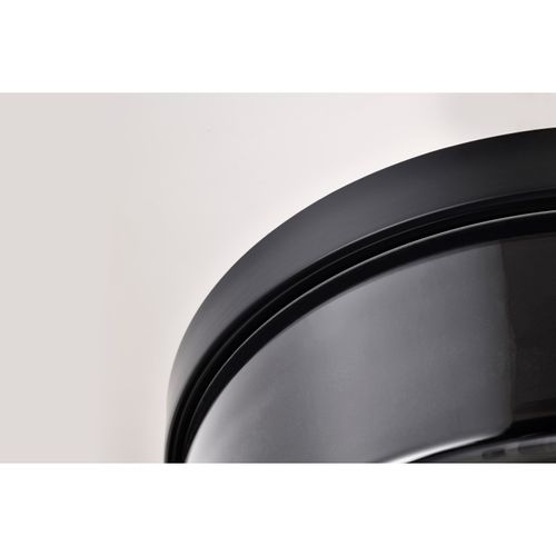 Main product image of Clarksville 15 Inch Flush Mount Matte Black w/ Clear Glass