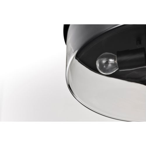 Main product image of Clarksville 15 Inch Flush Mount Matte Black w/ Clear Glass