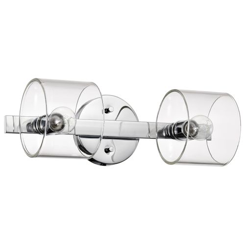 Main product image of Marlowe 2 Light Vanity Polished Nickel w/ Clear Glass